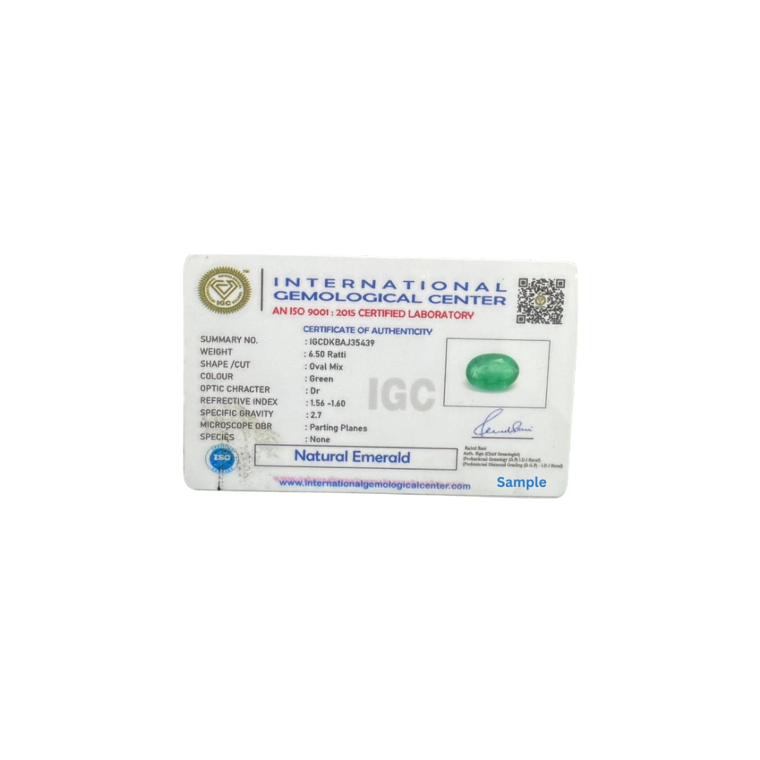 Natural Emerald (Panna) 7.03cts (1/2)