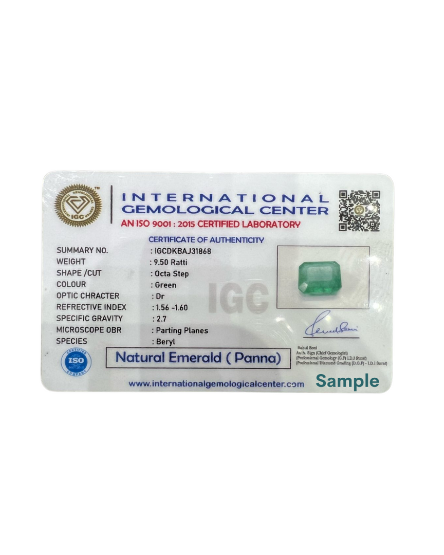 Natural Emerald (Panna) 8.66cts (42/524)